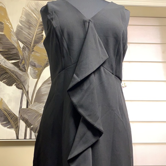 Black Ruffle Mini Dress - Picture 12 of 13